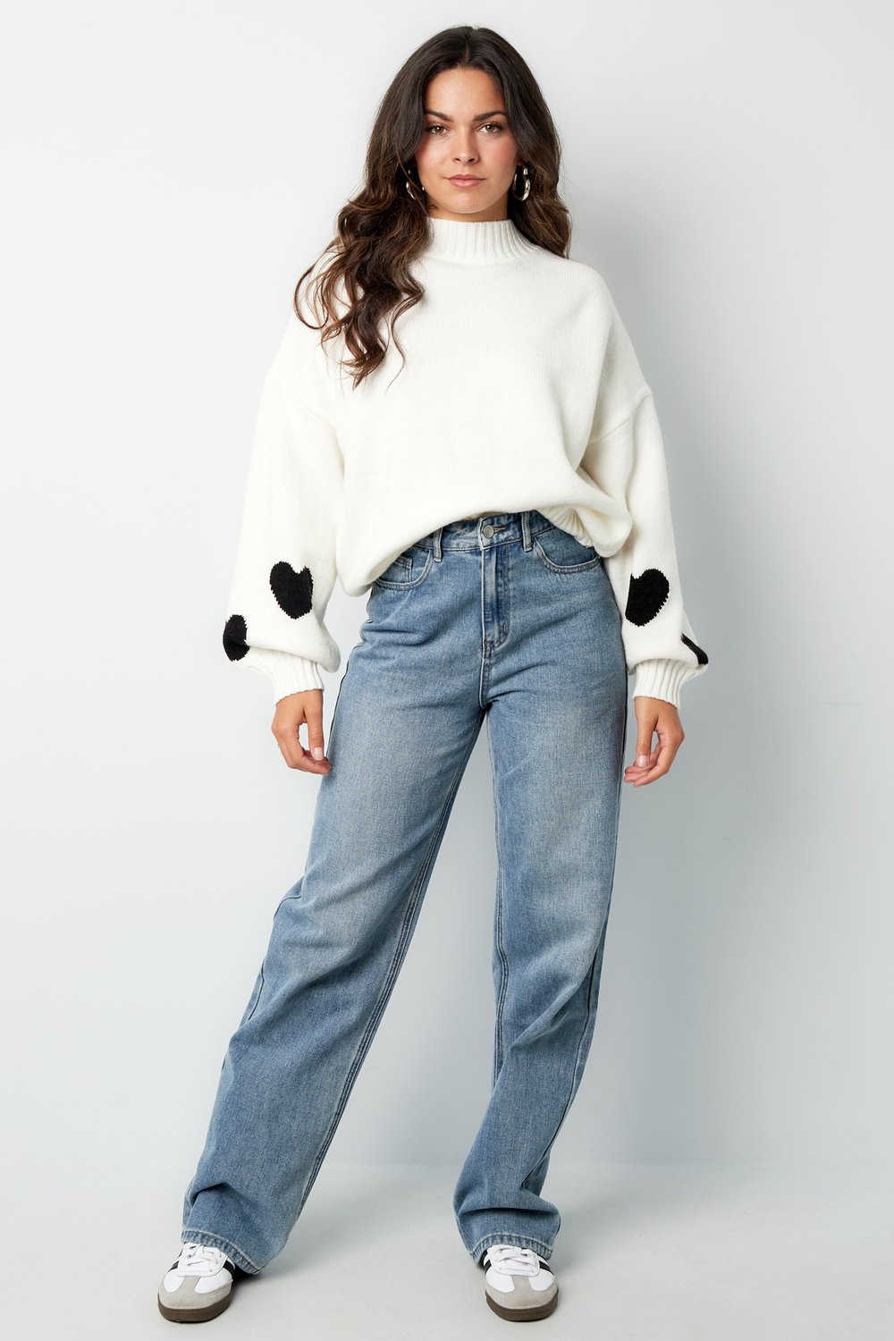 Jeans con tasche a forma di cuore