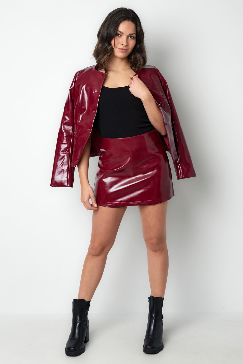 Gonna/pantaloncini in ecopelle