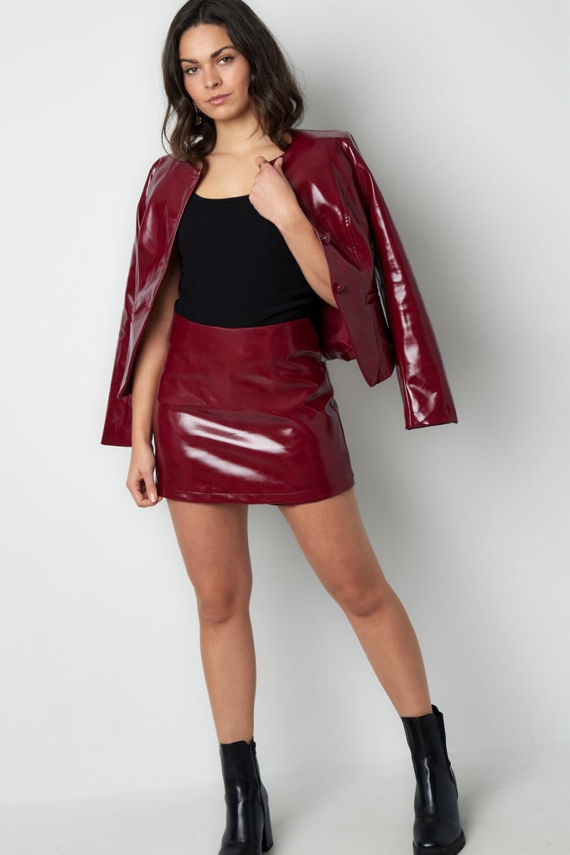 Gonna/pantaloncini in ecopelle