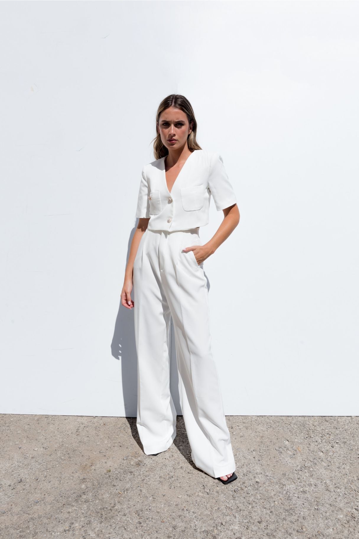 Blazer/Top in tessuto tecnico