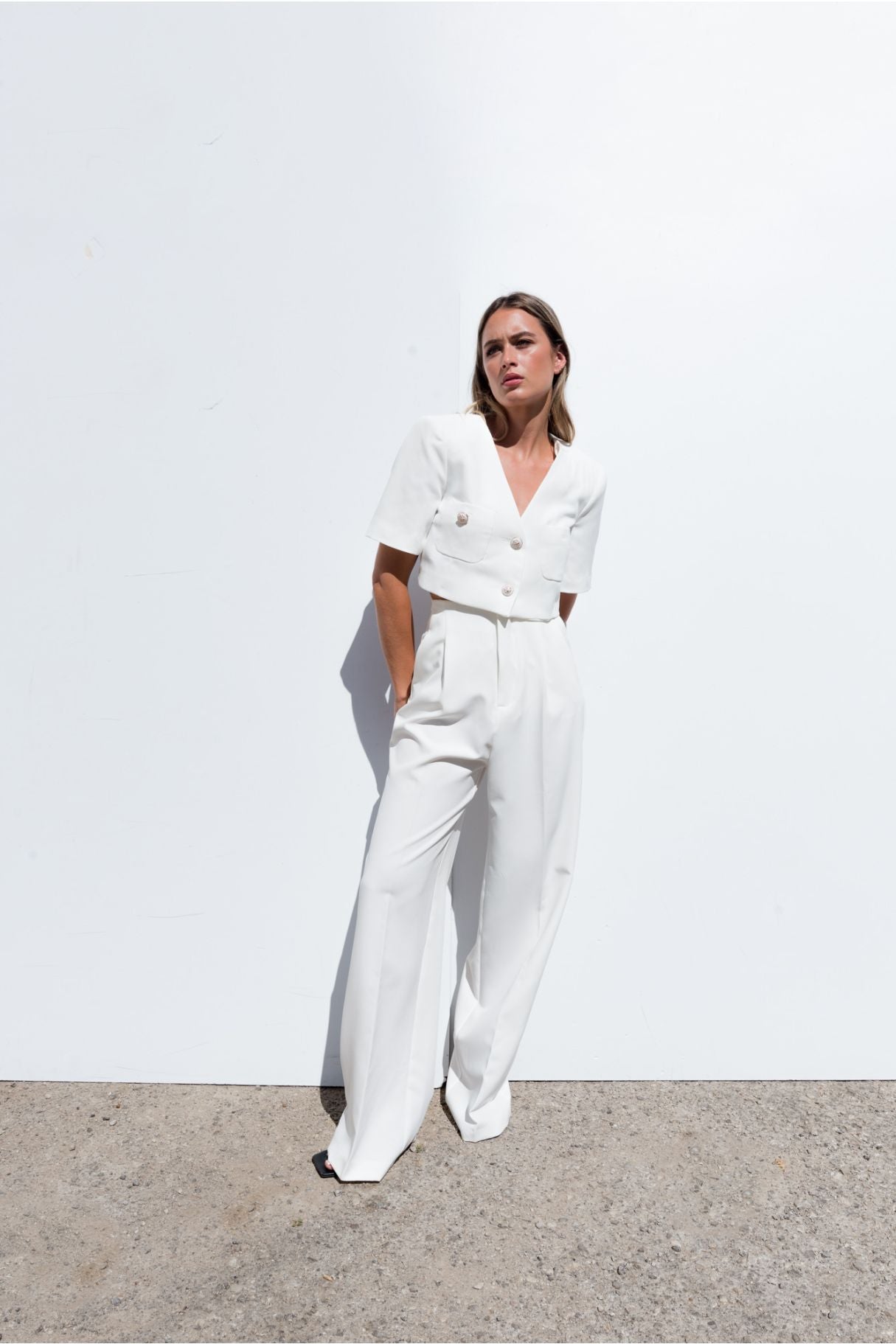 Blazer/Top in tessuto tecnico