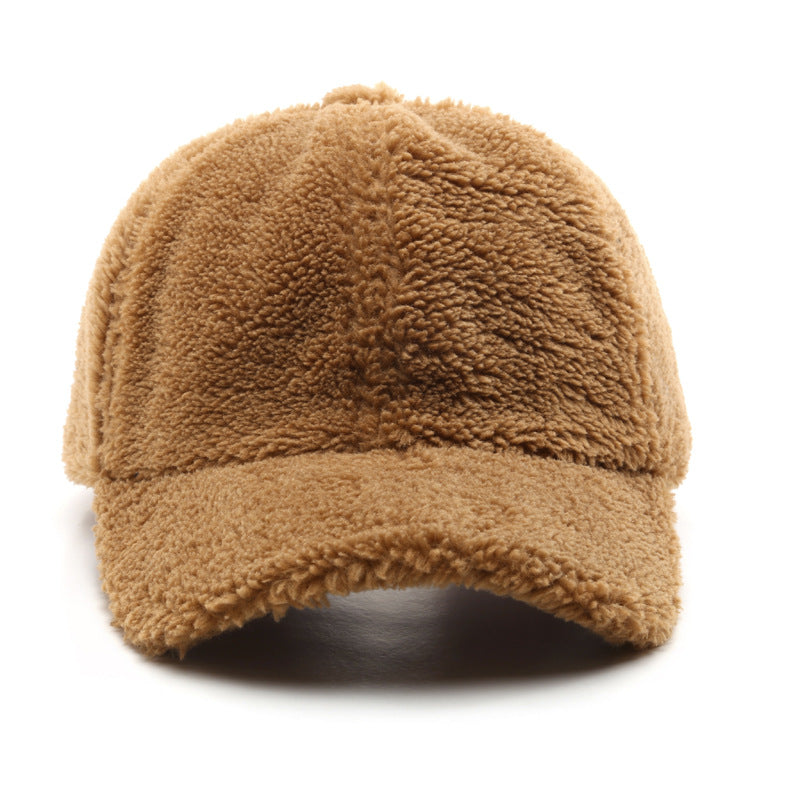 Cappellino da baseball casual in peluche