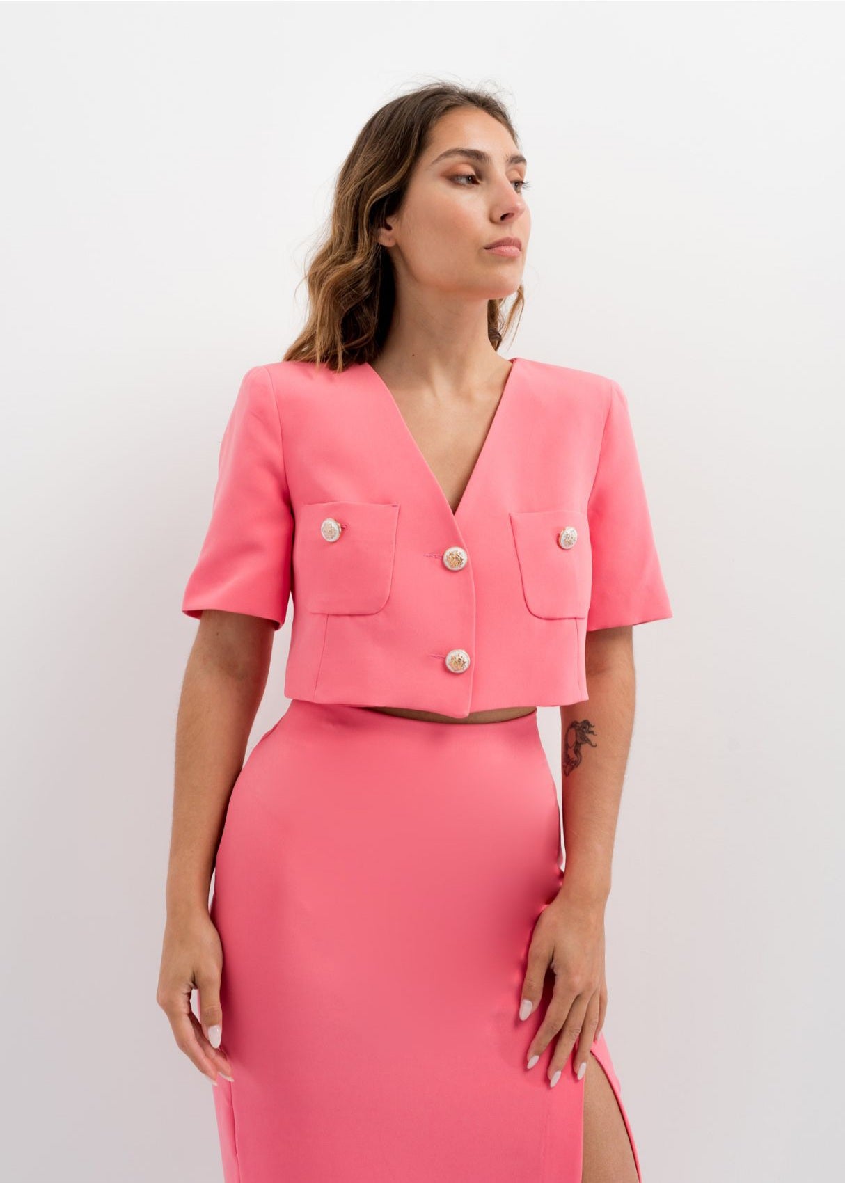 Blazer/Top in tessuto tecnico