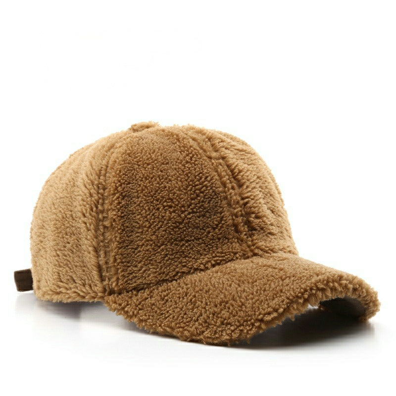 Cappellino da baseball casual in peluche