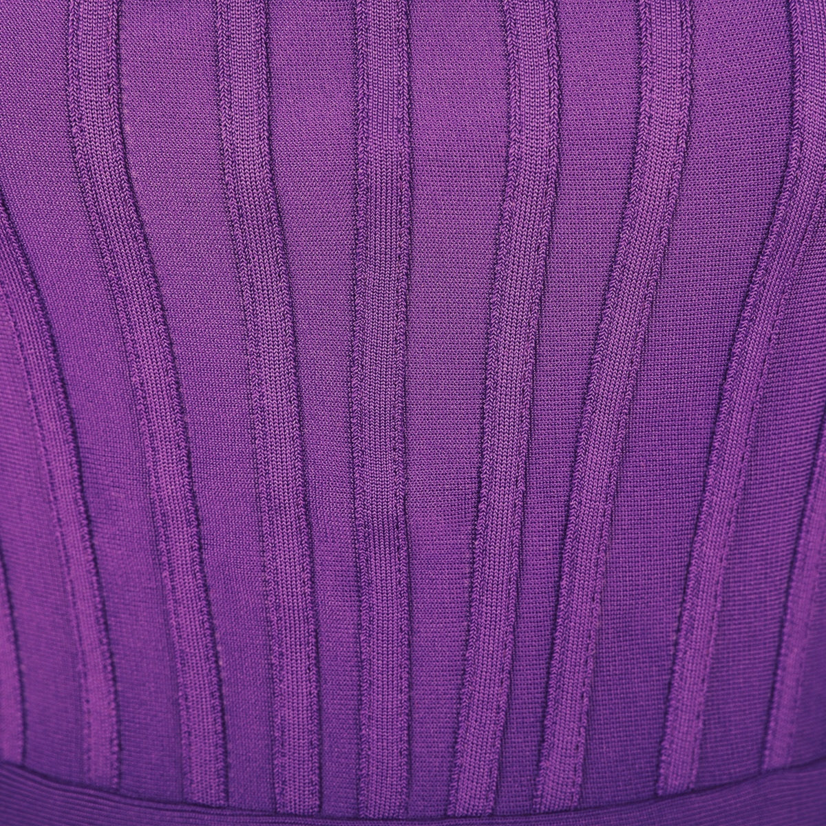 Abito bandage viola stile corsetto