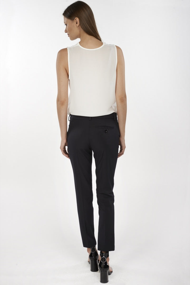 Pantalone blu tecnico con tasche laterali