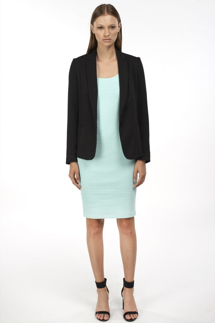 Blazer monopetto in cady