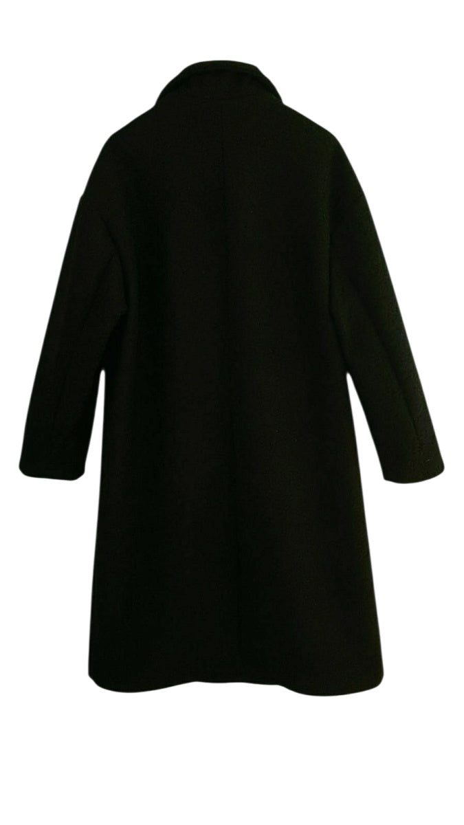 Cappotto doppiopetto con tasche laterali