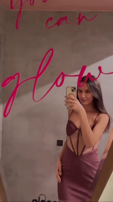 Abito bandage fard con tulle color carne