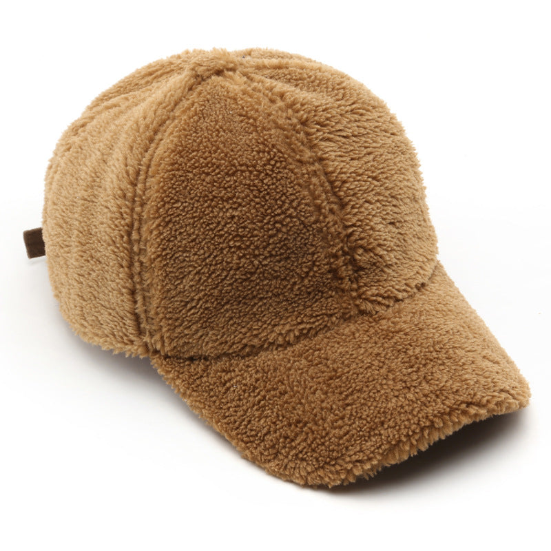 Cappellino da baseball casual in peluche